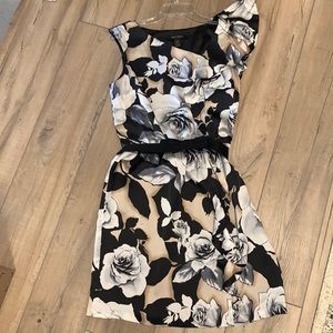 Floral silk dress